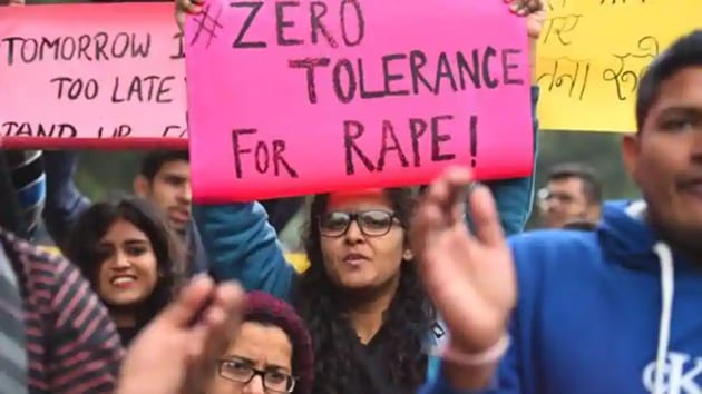 The 19-year-old was allegedly gangraped while she was out to collect fodder with her mother in UP’s Hathras(Raj K Raj/HT Photo)