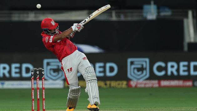 IPL 2020 KXIP vs MI: KL Rahul in action.(IPL/Twitter)