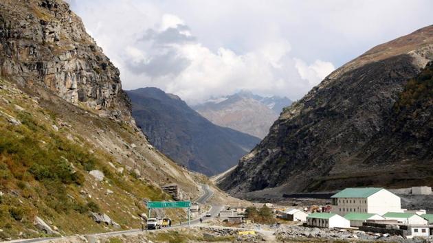 The Government of India is contemplating building three more tunnels on the Manali-Leh highway to have all-weather connectivity to the border areas of Ladakh.(HT Photo) The Government of India is contemplating building three more tunnels on the Manali-Leh highway to have all-weather connectivity to the border areas of Ladakh.(HT Photo)