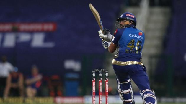 IPL 2020 KXIP v MI: Rohit Sharma flicks one(IPL/Twitter)