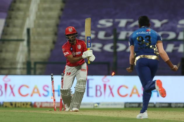Jasprit Bumrah celebrates. (IPL/Twitter)