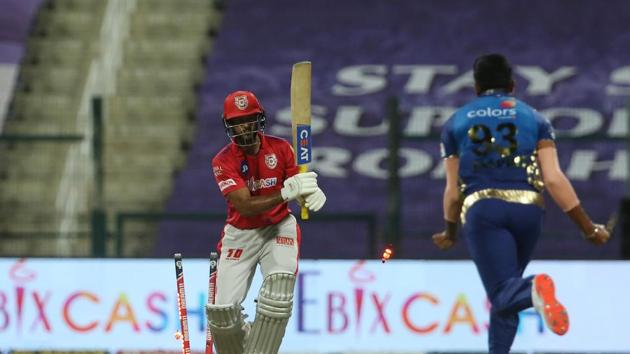 Jasprit Bumrah celebrates. (IPL/twitter)