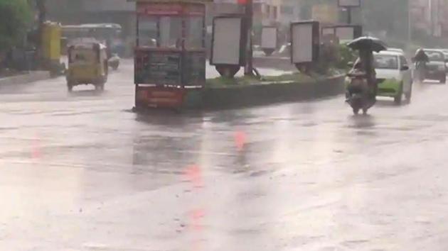 While Mulugu district received the highest rainfall of 1916 mm, Nalgonda received the lowest rainfall of 636 mm. Out of 33 districts, as many as 27 districts received an excess rainfall of 20 per cent or more. (ANI photo) While Mulugu district received the highest rainfall of 1916 mm, Nalgonda received the lowest rainfall of 636 mm. Out of 33 districts, as many as 27 districts received an excess rainfall of 20 per cent or more. (ANI photo)