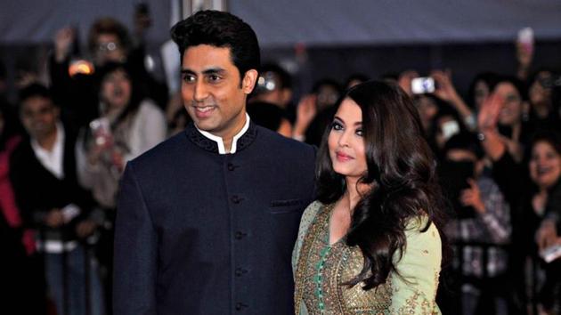 Bollywood actor Abhishek Bachchan with wife Aishwarya Rai.(REUTERS)