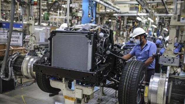 The Nikkei Manufacturing Purchasing Managers’ Index , compiled by IHS Markit, jumped to 56.8 in September from 52.0 in August, above the 50-level separating growth from contraction for a second straight month. It was the highest reading since January 2012. (Bloomberg (Representative Image)) The Nikkei Manufacturing Purchasing Managers’ Index , compiled by IHS Markit, jumped to 56.8 in September from 52.0 in August, above the 50-level separating growth from contraction for a second straight month. It was the highest reading since January 2012. (Bloomberg (Representative Image))