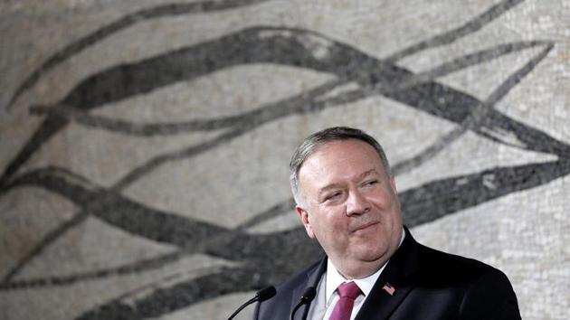 Pompeo was in Rome to participate in a conference on religious freedom organized by the US Embassy to the Holy See, and to meet with Italian and Vatican officials. (Bloomberg Photo) Pompeo was in Rome to participate in a conference on religious freedom organized by the US Embassy to the Holy See, and to meet with Italian and Vatican officials. (Bloomberg Photo)