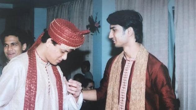 Sushant Singh Rajput with his brother-in-law Vishal Kirti.