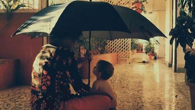 Kalki Koechlin often shares pictures of her daughter Sappho, who was born in February this year. Kalki Koechlin often shares pictures of her daughter Sappho, who was born in February this year.