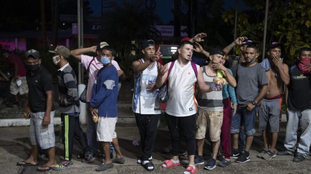 Guatemala’s president quickly vowed to detain them and return them to Honduras, saying the migrants represented a threat to the health of Guatemalans amid efforts to contain the pandemic. (Associated Press) Guatemala’s president quickly vowed to detain them and return them to Honduras, saying the migrants represented a threat to the health of Guatemalans amid efforts to contain the pandemic. (Associated Press)