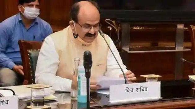 Finance Secretary Dr Ajay Bhushan Pandey. (PTI) Finance Secretary Dr Ajay Bhushan Pandey. (PTI)