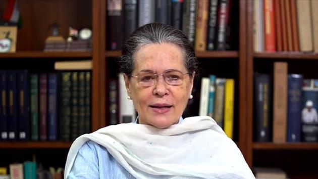 She was virtually addressing a ‘Gandhi Chetna Rally’ at Congress party office in Motihari, the headquarters of East Champaran district in Bihar, to mark the birth anniversary of Mahatma Gandhi. (ANI Photo) She was virtually addressing a ‘Gandhi Chetna Rally’ at Congress party office in Motihari, the headquarters of East Champaran district in Bihar, to mark the birth anniversary of Mahatma Gandhi. (ANI Photo)