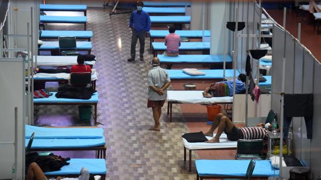 Over 61% of the beds earmarked for the treatment of Covid-19 – both in government and private hospitals – are currently vacant. However, when it comes to the ICU beds, only 34.2% are vacant, data from the Delhi Corona App shows.(Raj K Raj/HT Photo)