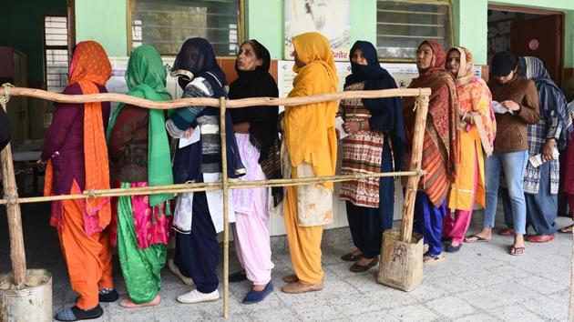 In the last assembly election in 2015, women voter turnout stood at 60.48% while for the men the number was 53.32%.(Representational Photo/HT)