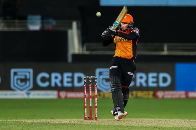 Dubai: Sunrisers Hyderabad batsman Abhishek Sharma plays a shot during the Indian Premier League 2020 cricket match against Chennai Super Kings, at Dubai International Cricket Stadium, in Dubai, Friday, Oct. 2, 2020. (PTI Photo/Sportzpics for BCCI)(PTI02-10-2020_000312A) (PTI)