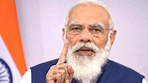 Prime Minister Narendra Modi virtually addressing the United Nations General Assembly on September 26, 2020. (PTI File Photo) Prime Minister Narendra Modi virtually addressing the United Nations General Assembly on September 26, 2020. (PTI File Photo)