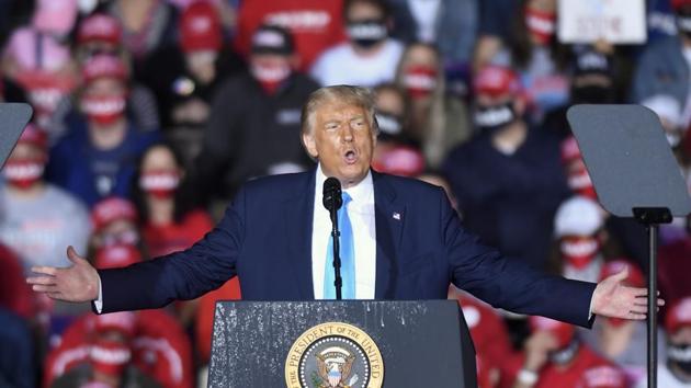 US President Donald Trump and first lady Melania Trump tested positive for Covid-19 on Friday.(AP file photo) US President Donald Trump and first lady Melania Trump tested positive for Covid-19 on Friday.(AP file photo)