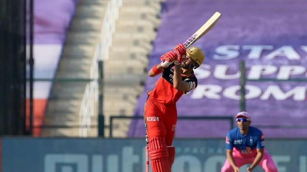 Devdutt Padikkal hits a shot. (IPL/Twitter)