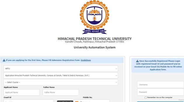 HPTU Admissions 2020. (Screengrab)