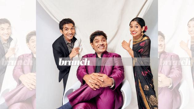 Johny Lever’s kids- Jamie Lever, 32, and Jesse Lever 30, take their social media game very seriously and update their followers regularly. On Johny: Outfit and shoes, Masculine, Juhu; On Jesse: Shirt, TopShop; suit, HP Su Misura (Bandra); shoes, Aldo; On Jamie: Venkatagiri sari, from a local store in Andhra Pradesh(Prabhat Shetty)