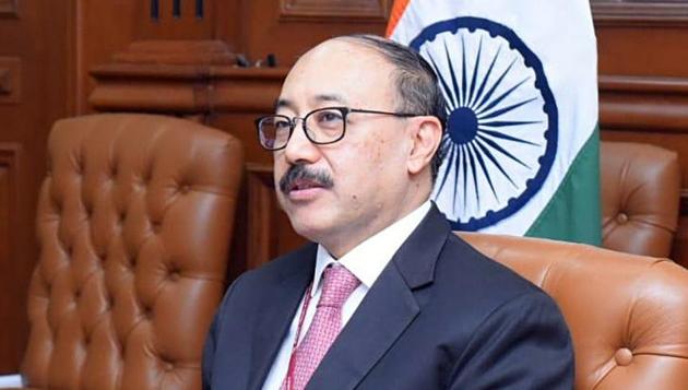 Foreign Secretary Harsh V Shringla was representing India at a high-level plenary meeting to commemorate the International Day for the Total Elimination of Nuclear Weapons on Friday.(ANI PHOTO.) Foreign Secretary Harsh V Shringla was representing India at a high-level plenary meeting to commemorate the International Day for the Total Elimination of Nuclear Weapons on Friday.(ANI PHOTO.)