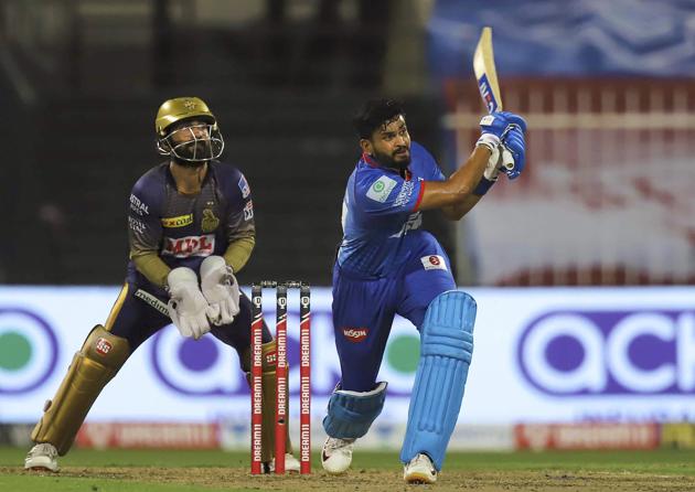 Sharjah: Delhi Capitals skipper Shreyas Iyer plays a shot during IPL 2020 cricket match against Kolkata Knight Riders, at Sharjah Cricket Stadium in Sharjah, United Arab Emirates, Saturday, Oct. 3, 2020. (Sportzpics/PTI Photo)(PTI03-10-2020_000287B) (PTI)