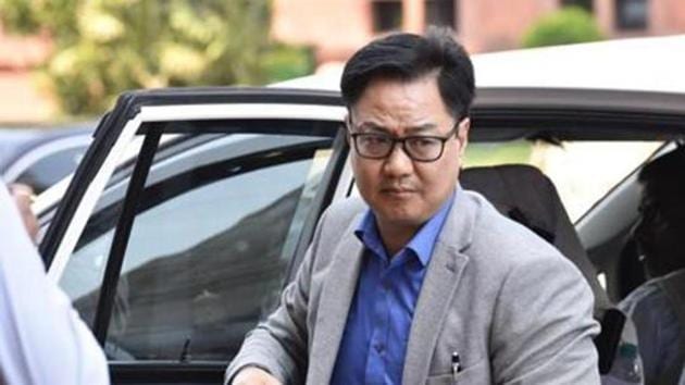 Sports Minister Kiren Rijiju (Sonu Mehta/HT PHOTO) Sports Minister Kiren Rijiju (Sonu Mehta/HT PHOTO)