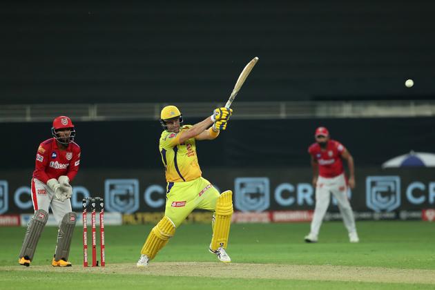 CSK batsman Shane Watson got to his half-century off 31 balls against KXIP in Dubai (IPL/Twitter)