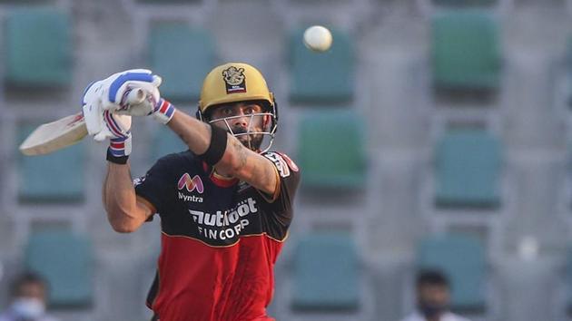 Royal Challengers Bangalore skipper Virat Kohli plays a shot during IPL 2020 cricket match against Rajasthan Royals. (PTI) Royal Challengers Bangalore skipper Virat Kohli plays a shot during IPL 2020 cricket match against Rajasthan Royals. (PTI)