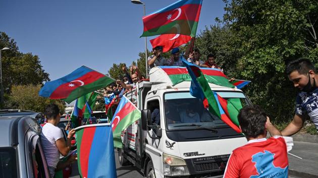 Until now, the main fighting has been between Azerbaijan and Nagorno-Karabakh, an ethnic Armenian enclave inside Azerbaijan, but it now threatens to spill over into a direct war with Armenia itself. (AFP) Until now, the main fighting has been between Azerbaijan and Nagorno-Karabakh, an ethnic Armenian enclave inside Azerbaijan, but it now threatens to spill over into a direct war with Armenia itself. (AFP)