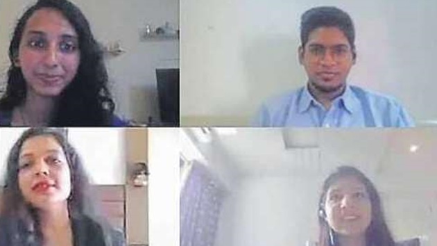 The panellists for the career awareness programme were former students of the Bombay Cambridge School. (HT) The panellists for the career awareness programme were former students of the Bombay Cambridge School. (HT)