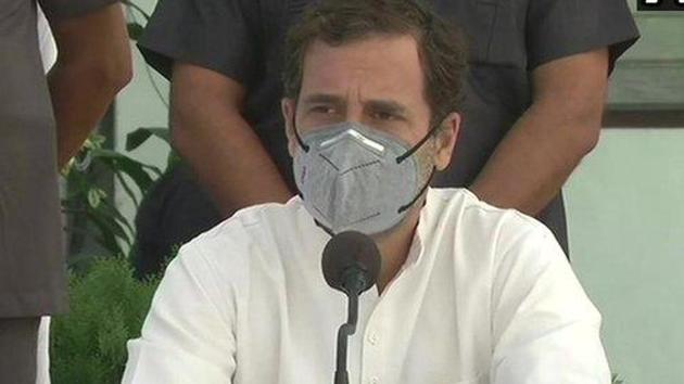 Congress leader Rahul Gandhi addressing the media in Punjab’s Patiala on Tuesday.(ANI File Photo) Congress leader Rahul Gandhi addressing the media in Punjab’s Patiala on Tuesday.(ANI File Photo)