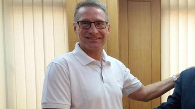 Thomas Dennerby, head coach of the India women’s U-17 football team. (Twitter/AIFF) Thomas Dennerby, head coach of the India women’s U-17 football team. (Twitter/AIFF)