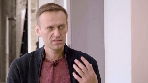 Russian opposition politician Alexei Navalny speaks during an interview with prominent Russian YouTube blogger Yury Dud, in Berlin.(Reuters) Russian opposition politician Alexei Navalny speaks during an interview with prominent Russian YouTube blogger Yury Dud, in Berlin.(Reuters)