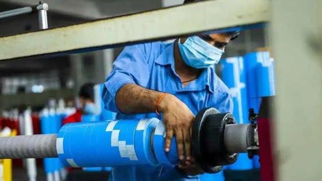 However, the Indian services sector activity contracted for the seventh successive month in September. (Bloomberg) However, the Indian services sector activity contracted for the seventh successive month in September. (Bloomberg)