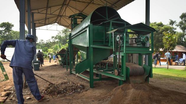 The Indian Agricultural Research Institute (IARI), Pusa, Delhi has developed a decomposer capsule, which could be converted into a liquid solution and sprayed on fields with crop stubble.(Sanchit Khanna/HT PHOTO)