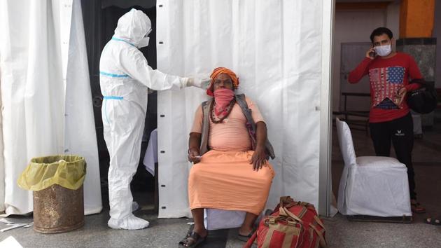 India has reported 6,681,937 Covid-19 cases to date, according to the data collated by HT’s dashboard. (Raj K Raj/HT PHOTO) India has reported 6,681,937 Covid-19 cases to date, according to the data collated by HT’s dashboard. (Raj K Raj/HT PHOTO)