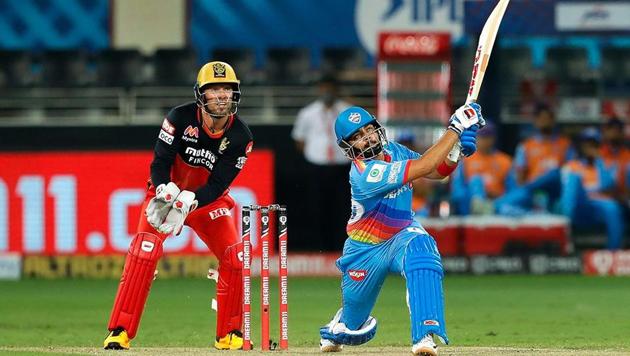 Delhi Capitals batsman Prithvi Shaw plays a shot during the Indian Premier League 2020 cricket match against Royal Challengers Bangalore, at Dubai International Cricket Stadium, in Dubai. (PTI) Delhi Capitals batsman Prithvi Shaw plays a shot during the Indian Premier League 2020 cricket match against Royal Challengers Bangalore, at Dubai International Cricket Stadium, in Dubai. (PTI)