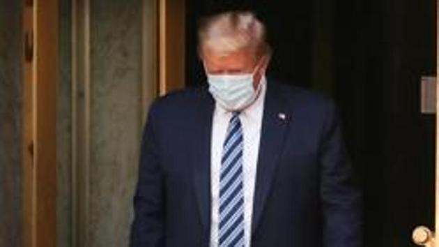 Donald Trump, who returned late on Monday after nearly four days at Walter Reed Medical Center outside Washington, was due to receive a fifth transfusion of the antiviral drug remdesivir while being treated with the steroid dexamethasone, normally used only in the most severe cases. (REUTERS) Donald Trump, who returned late on Monday after nearly four days at Walter Reed Medical Center outside Washington, was due to receive a fifth transfusion of the antiviral drug remdesivir while being treated with the steroid dexamethasone, normally used only in the most severe cases. (REUTERS)