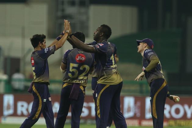 Andre Russell bowled two very good overs at the back end to close out the match for KKR. (IPL/Twitter)