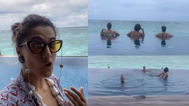 Taapsee Pannu has shared several glimpses of her Maldives holiday.