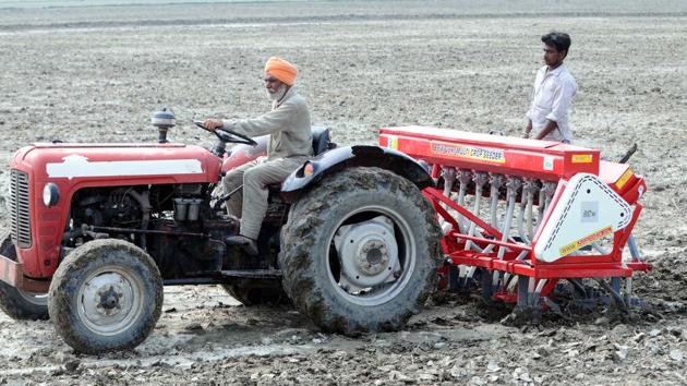 The BJP had organised a “tractor pujan programme“ in Meerut in support of the new farm laws.(Representative image/HT PHOTO) The BJP had organised a “tractor pujan programme“ in Meerut in support of the new farm laws.(Representative image/HT PHOTO)