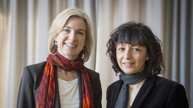 In this March 14, 2016 file photo American biochemist Jennifer A. Doudna ( left), and the French microbiologist Emmanuelle Charpentier during a photo in Frankfurt, Germany. French scientist Emmanuelle Charpentier and American Jennifer A. Doudna have won the Nobel Prize 2020 in chemistry for developing a method of genome editing. (AP) In this March 14, 2016 file photo American biochemist Jennifer A. Doudna ( left), and the French microbiologist Emmanuelle Charpentier during a photo in Frankfurt, Germany. French scientist Emmanuelle Charpentier and American Jennifer A. Doudna have won the Nobel Prize 2020 in chemistry for developing a method of genome editing. (AP)
