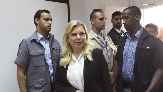 An official statement released in response to the news report said Sara Netanyahu was strictly abiding by all the coronavirus regulations, including sheltering at home and enforcing the wearing of masks at the official residence.(AP)