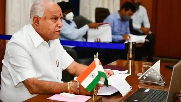 Karnataka Chief Minister BS Yediyurappa.(@CMofKarnataka)