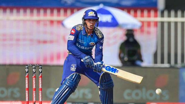 IPL 2020: Quinton de Kock sets himself up for the ‘Scoop Shot” (IPL/Twitter) IPL 2020: Quinton de Kock sets himself up for the ‘Scoop Shot” (IPL/Twitter)