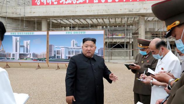 FILE PHOTO: North Korean leader Kim Jong Un gives field guidance to the Pyongyang General Hospital, which is under construction, in this undated photo released on July 19, 2020 by North Korean Central News Agency (KCNA) in Pyongyang (KCNA via REUTERS) FILE PHOTO: North Korean leader Kim Jong Un gives field guidance to the Pyongyang General Hospital, which is under construction, in this undated photo released on July 19, 2020 by North Korean Central News Agency (KCNA) in Pyongyang (KCNA via REUTERS)