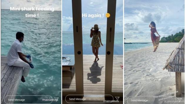 Taapsee mentioned how they saw sting rays and baby sharks. 