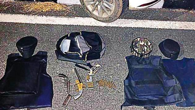 Arms and ammunition recovered from the suspects . (File photo) Arms and ammunition recovered from the suspects . (File photo)