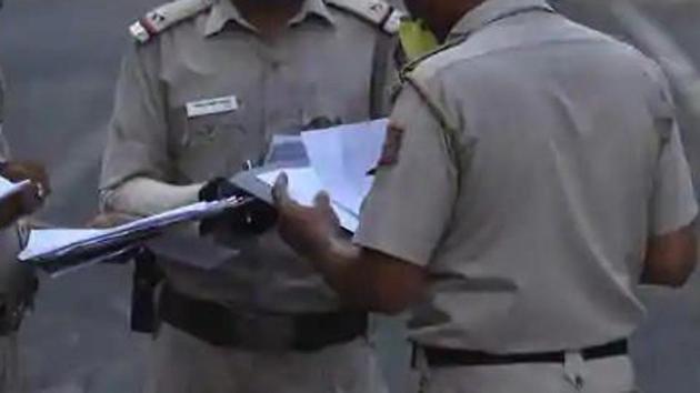 The police said the complainant, who is a former station house officer (SHO) of Sadar police station, complained on June 25 that last year, when he was posted in the city, a woman had filed a case of dispute against a third party and the police had conducted a fair investigation in that case.(File photo for representation) The police said the complainant, who is a former station house officer (SHO) of Sadar police station, complained on June 25 that last year, when he was posted in the city, a woman had filed a case of dispute against a third party and the police had conducted a fair investigation in that case.(File photo for representation)