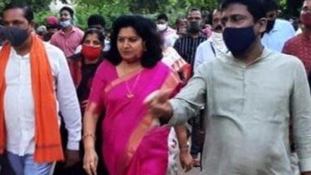File photo of Aparajita Sarangi. (Photo @AprajitaSarangi) File photo of Aparajita Sarangi. (Photo @AprajitaSarangi)